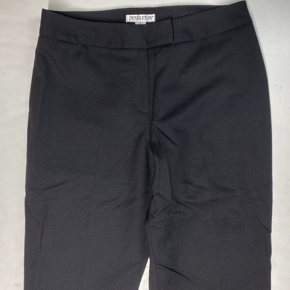 Pendleton Wool Pants Wide Straight Leg Dress Womens 8 Career Lined *Spot - Picture 8 of 12